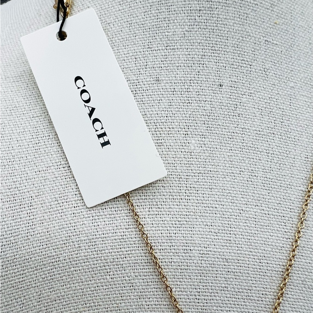 Coach Heart Pendant Necklace - NWT - Picture 6 of 8